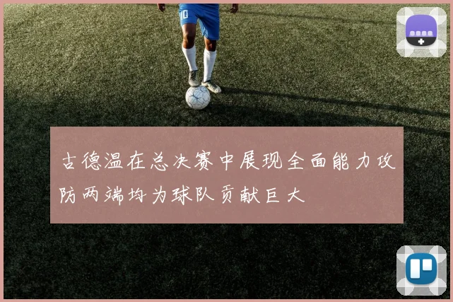 古德温在总决赛中展现全面能力攻防两端均为球队贡献巨大